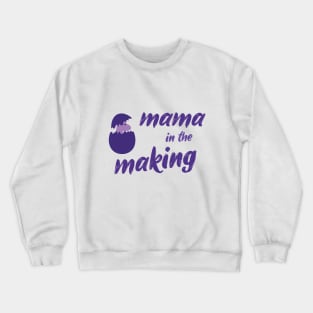 Mama in the making and dino pregnancy announcement Crewneck Sweatshirt